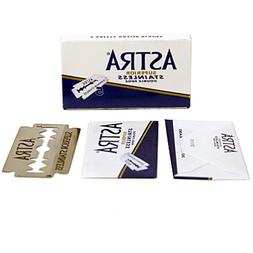 100 ASTRA Superior Stainless Blue Double Edge Safety Razor B