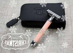 For Men's In Pink & Leather Case + Free 5 Blades