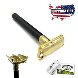 + 5 Shaving Blades Black/gold