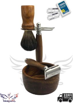& Badger Brown Brush | Men's Gift Kit