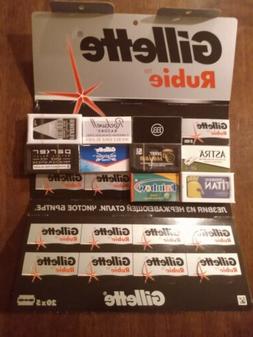 Blades Variety Sampler Gillette Feather Astra Derby