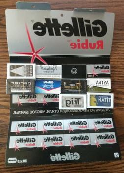 Blades Variety Sampler Gillette Feather Astra Derby