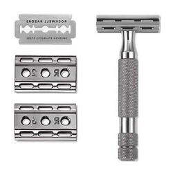 S 6c Double Edge Razor - Gunmetal- New In Box, Comes W/ 5 Bl