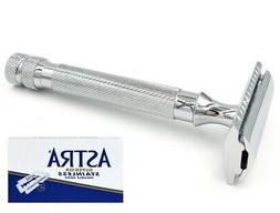 Closed Comb & 5 Astra Razor Blades Wet Razor