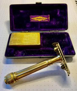 Gillette, ABC Pocket edition, 1909, gunmetal case, shell raz