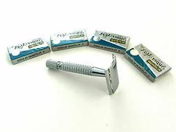 Handle Stainless Steel Barber Shaving + Razors