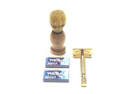 Plus Shaving Brush Razor Blades Set