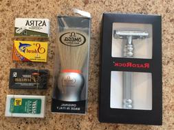Ock De Butterfly Safety Razor Omega Boar Brush And Blades St