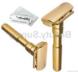 Merkur Futur 702 Adjustable Polished Gold Double Edge Safety