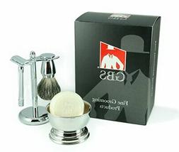 GBS Shaving Gift Set with Merkur Classic Safety Razor