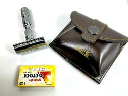 Travel Case W 7 O Clock 5 Blades Shavin