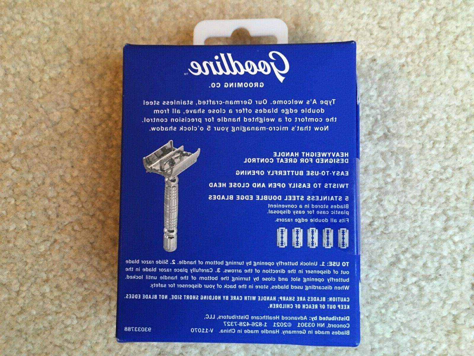 BRAND Goodline Razor + 5 Replacement Blades