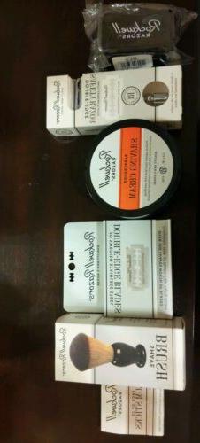 Includes 20 Blade, Shave Cream & Brush