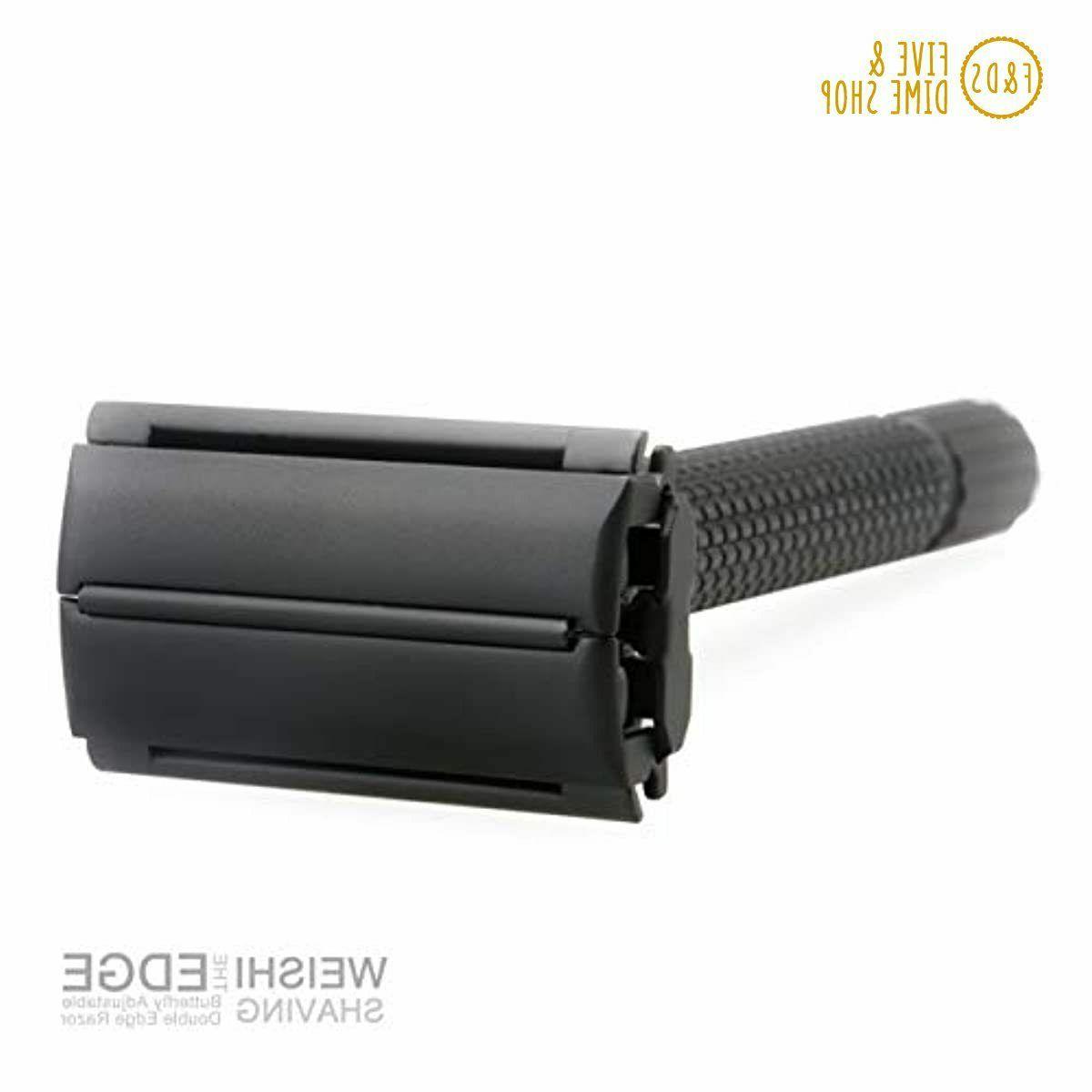 Weishi Open Double Edge Razor Matte Black