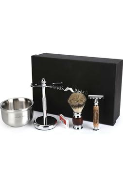 Men's Shaving & Grooming Set,  Hair Shaving Brush Double Edg