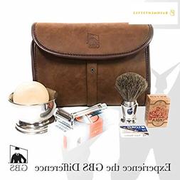 Merkur Deluxe Travel Dopp Kit - 23001 Double Edge Safety Raz
