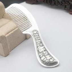 New Vintage Pure Sterling Silver S925 Women Stamped Carved B