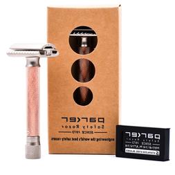 & 5 Double Edge Blades - Rose Gold