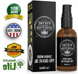PRE SHAVE OIL for Men 1 Oz Smooth Shaving Oil with Sandalwoo