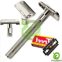 Twist Handle Butterfly Open Double Edge Blade Hair Shaver