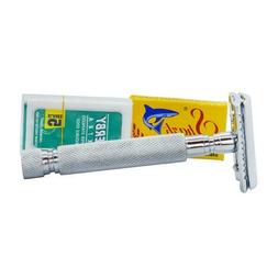 S Rr4 Safety Razor With 10 Blades And Sheath