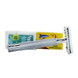 S Rr1 Safety Razor With 10 Blades And Sheath