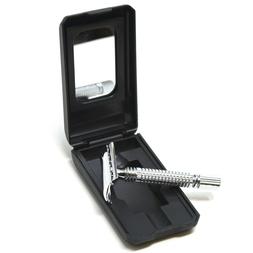 Kit With Mirror Premium Double Edge 2 Sided Razor Chrome Bes