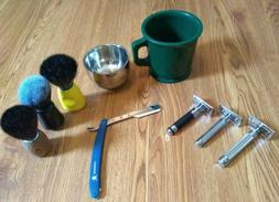 Edwin Jagger Safety Razor,Merkur,Shaving Mug,Shave Brush