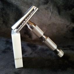 Ikon safety razor, Shavecraft X-3 slant head, Ikon polished 