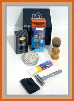 SALE Shaving Set-Merkur Futur Clone Safety Razor, Brush/Soap