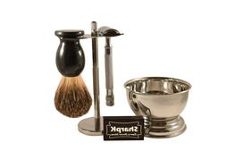 SharpK Shave Kit - Safety Razor, Brush, Shaving Stand,&nbsp;Bowl