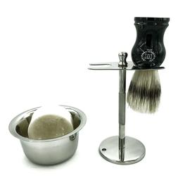 And Shaving Brush With Mug For Cream Stainless