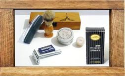 Travel Shaving Set-Safety  Razor, Brush, Grooming... #60A