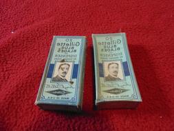 Vintage Gillette Blue Blades Safety Blades In Dispenser 20 P