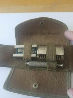 Army Kit Army Green Canvas Holder With Razors