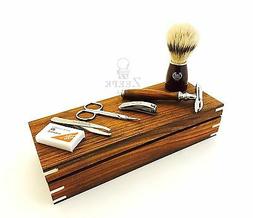 Shaving Set In Wooden Box
